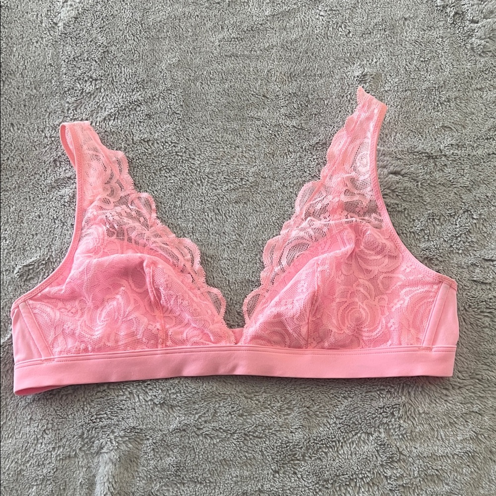 PINK Victoria's Secret Soft Pink Lace Bralette